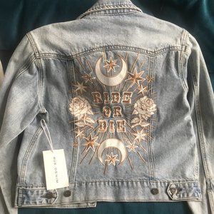 Rue Denim "Ride or Die" Denim Jacket